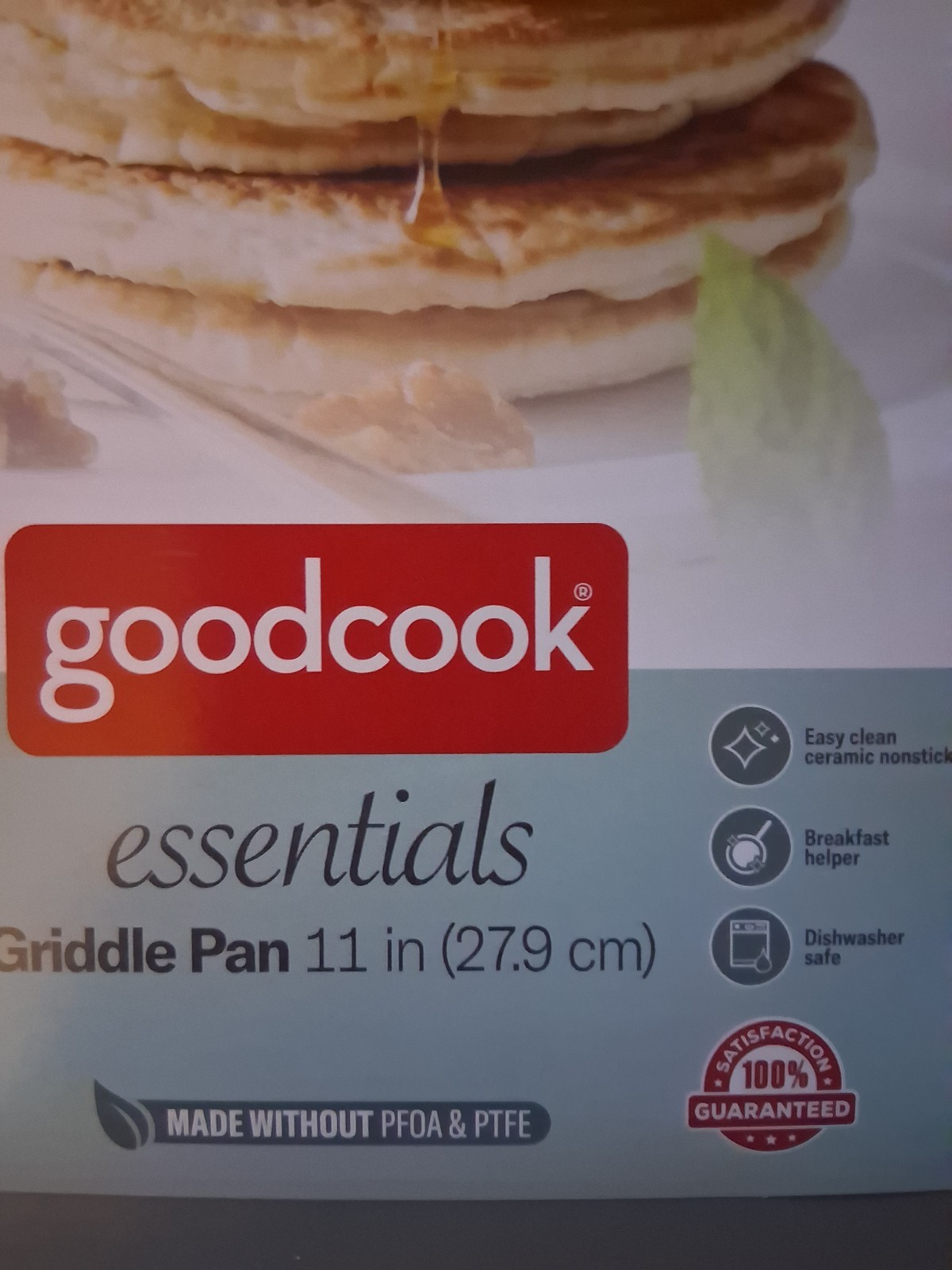Bradshaw Home goodcook essentials 11″ Ceramic Coated Griddle Pan