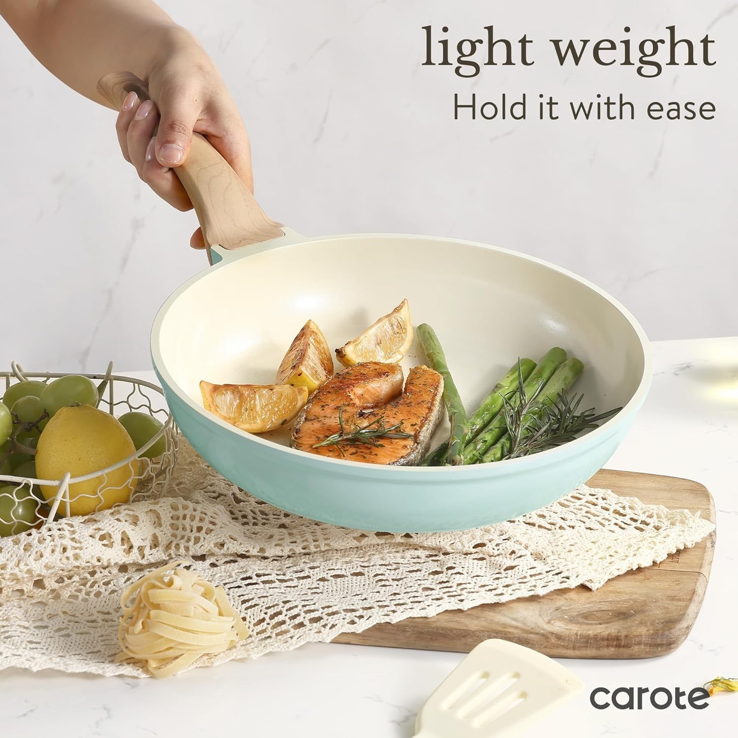 Elegant 21-Piece Ceramic Cookware Set with Non-Stick Finish – Effortless Cooking
