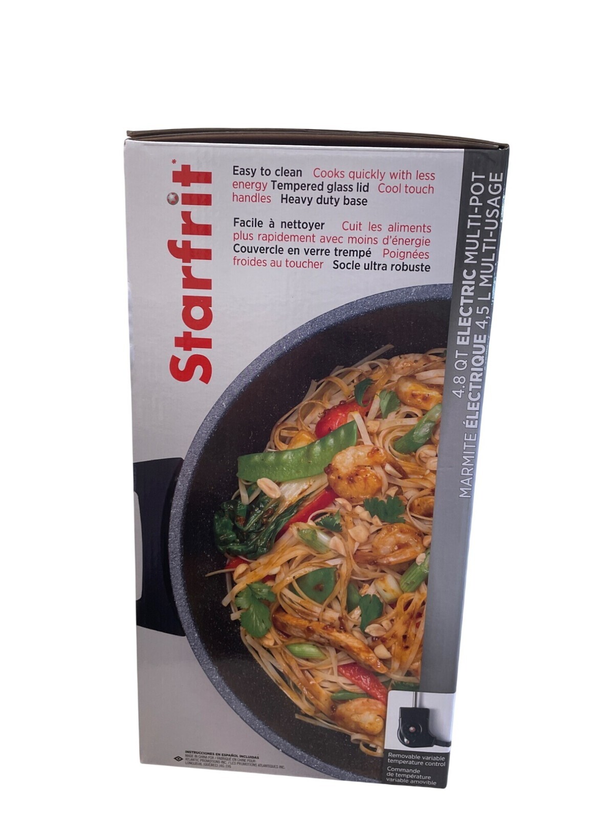 Starfrit The Rock 4.8 Qt Electric Multi-Pot With Tempered Glass Lid SKU 8365