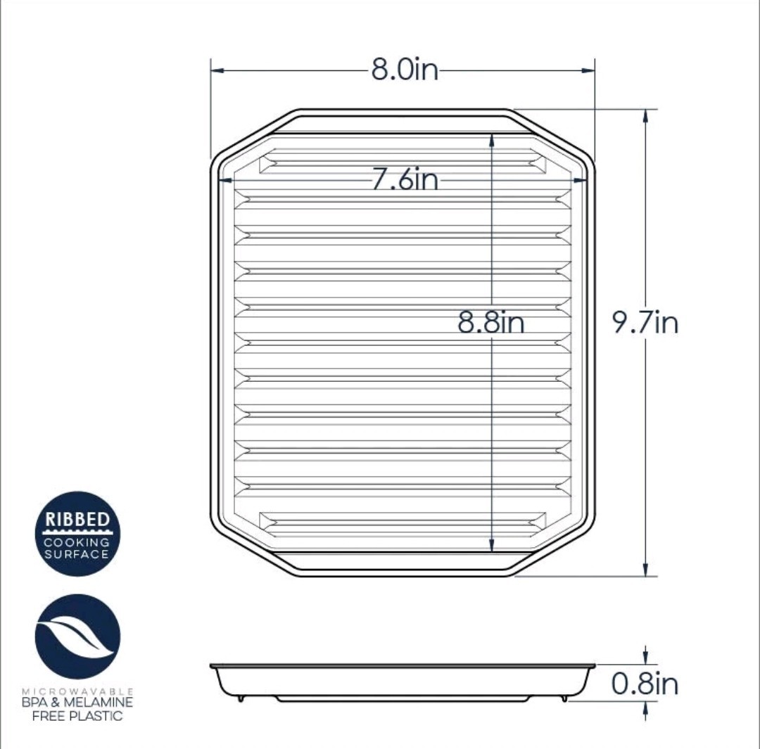 Compact Microwave Bacon Rack