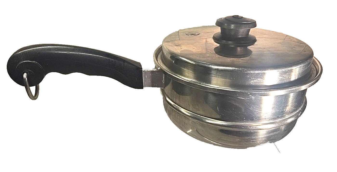 SALADMASTER 8″ Stainless Steel Steamer Insert Pan LID Drain Pot Strainer #2