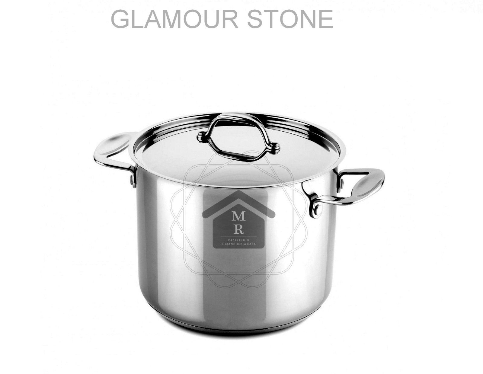 18/10 Stainless Steel Non-stick Glamour Stone Mepra High-Lid Pot