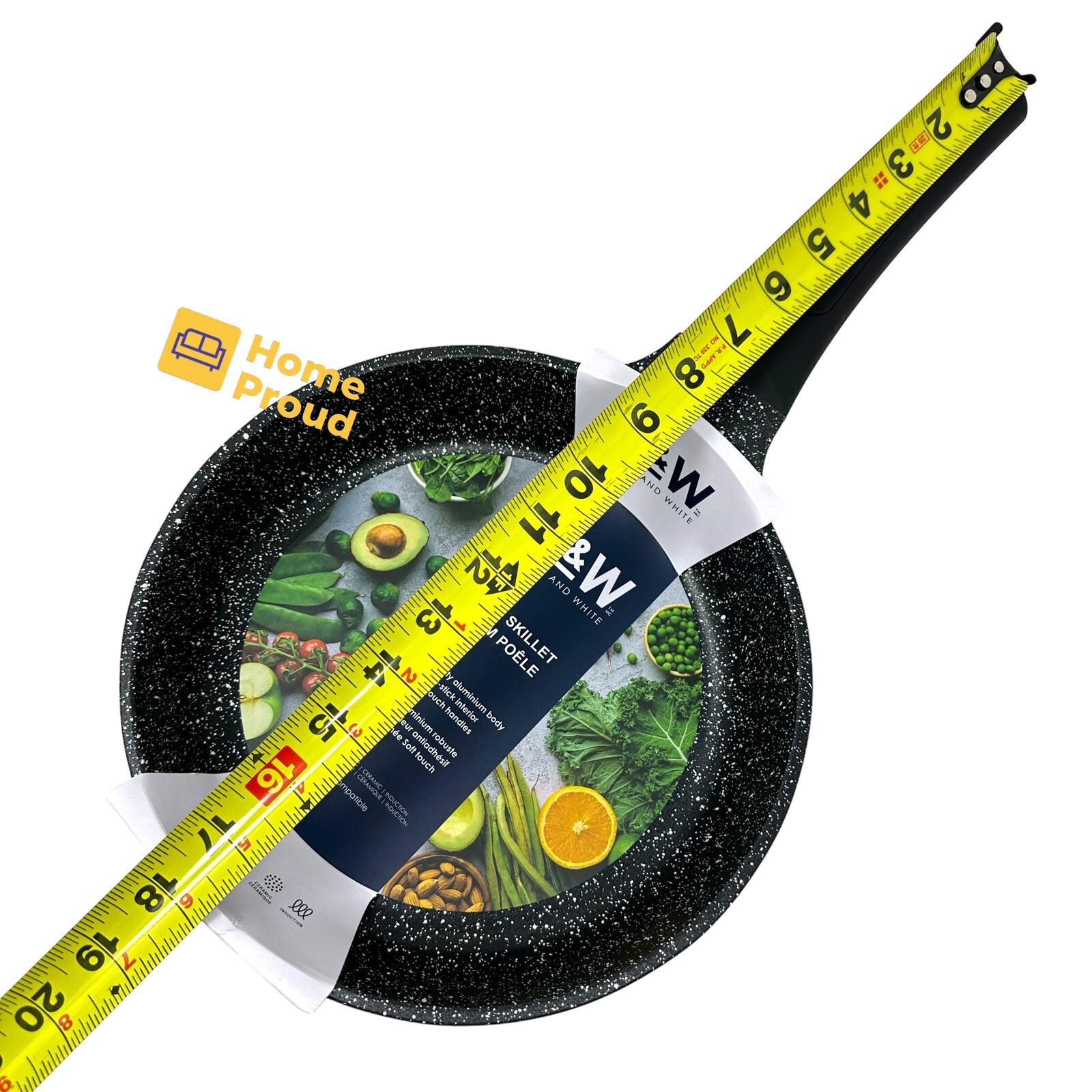 D&W Frying Pan Nonstick Skillet 9.5 inch Restaurant Quality Cookware Deane&White