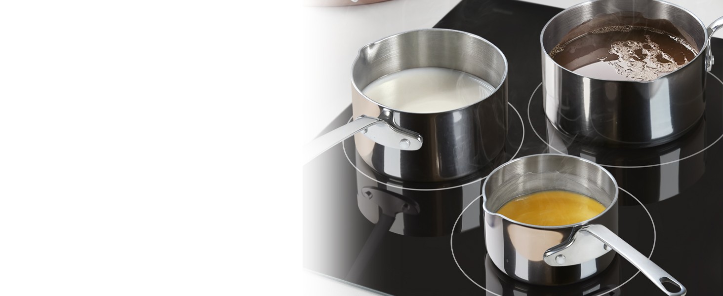 Multi-Ply Clad Butter Warmer Set, Small Stainless Steel Sauce Pan, Mini Butter