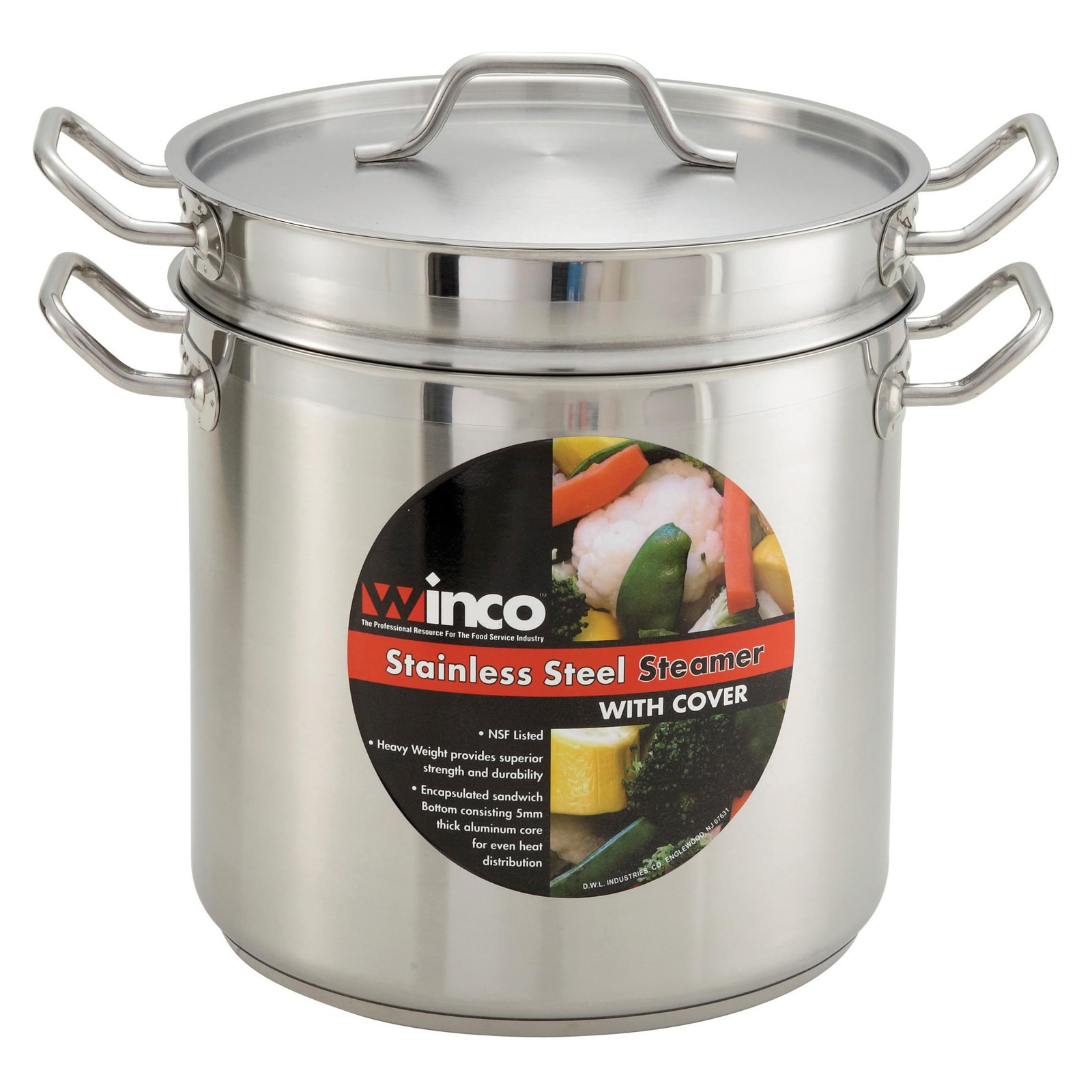 Winco 12qt S/S Steamer/Pasta Cooker