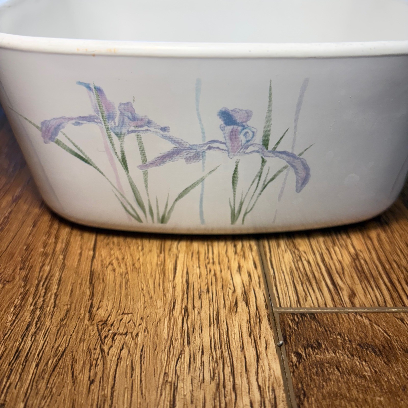 Vintage Corning Ware Shadow Iris A-1.5-B 1 1/2 Liter Casserole Dish USA Cottage
