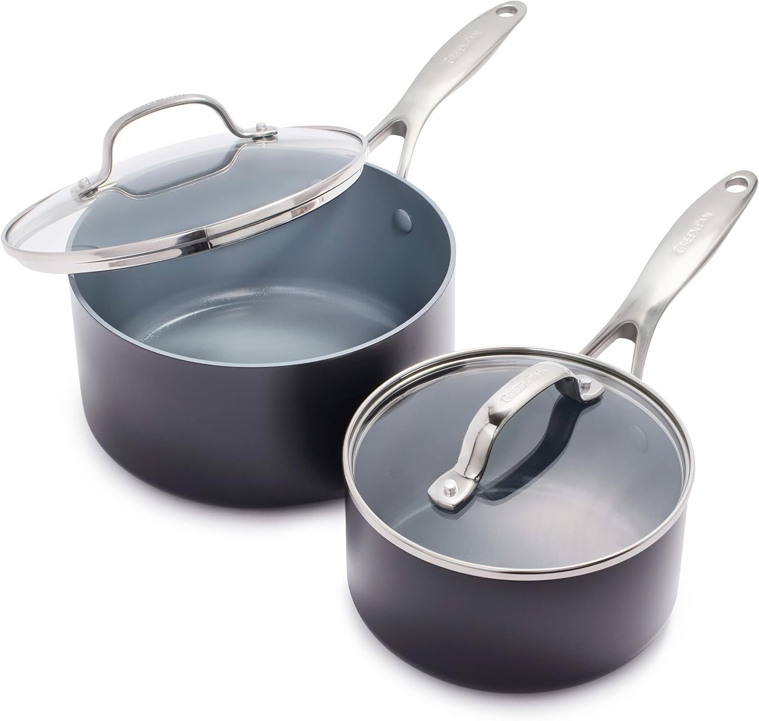 Induction-Ready Valencia Pro Nonstick Cookware Set – 1.66QT & 3.3QT Durability