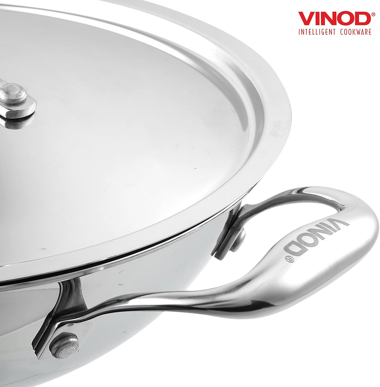 Platinum Triply Stainless Steel Kadai 30Cm – Induction & Electric Friendly
