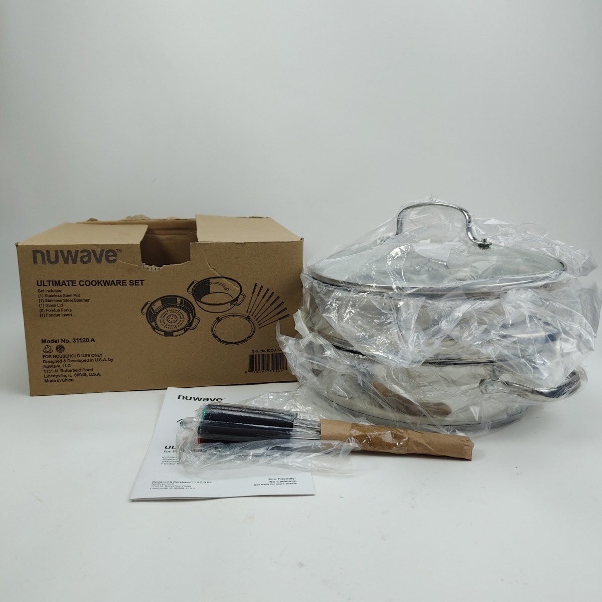 Nuwave Precision Induction Cooktop Ultimate Stainless Cookware Set 31120 A NEW
