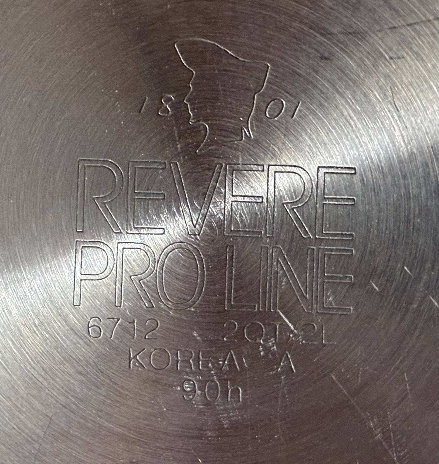 Revere Ware ProLine Copper Core 2 Qt 2 L Stainless Steel Saucepan Pot & Lid 6712