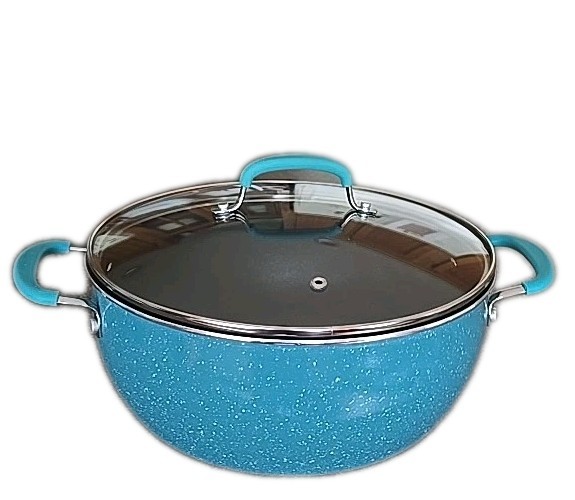 Pioneer Woman ~ TEAL Speckle ~ Nonstick ~ 5.5 Qt ~ Dutch Oven Pot w/Lid