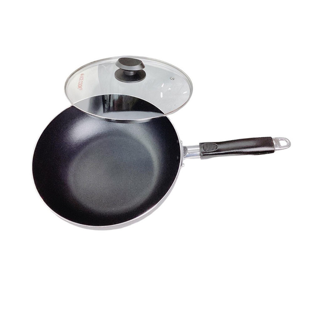 10″ (26CM) Non-Stick Coating Wok Frying Pan With Lid Cooking Pot Cookware