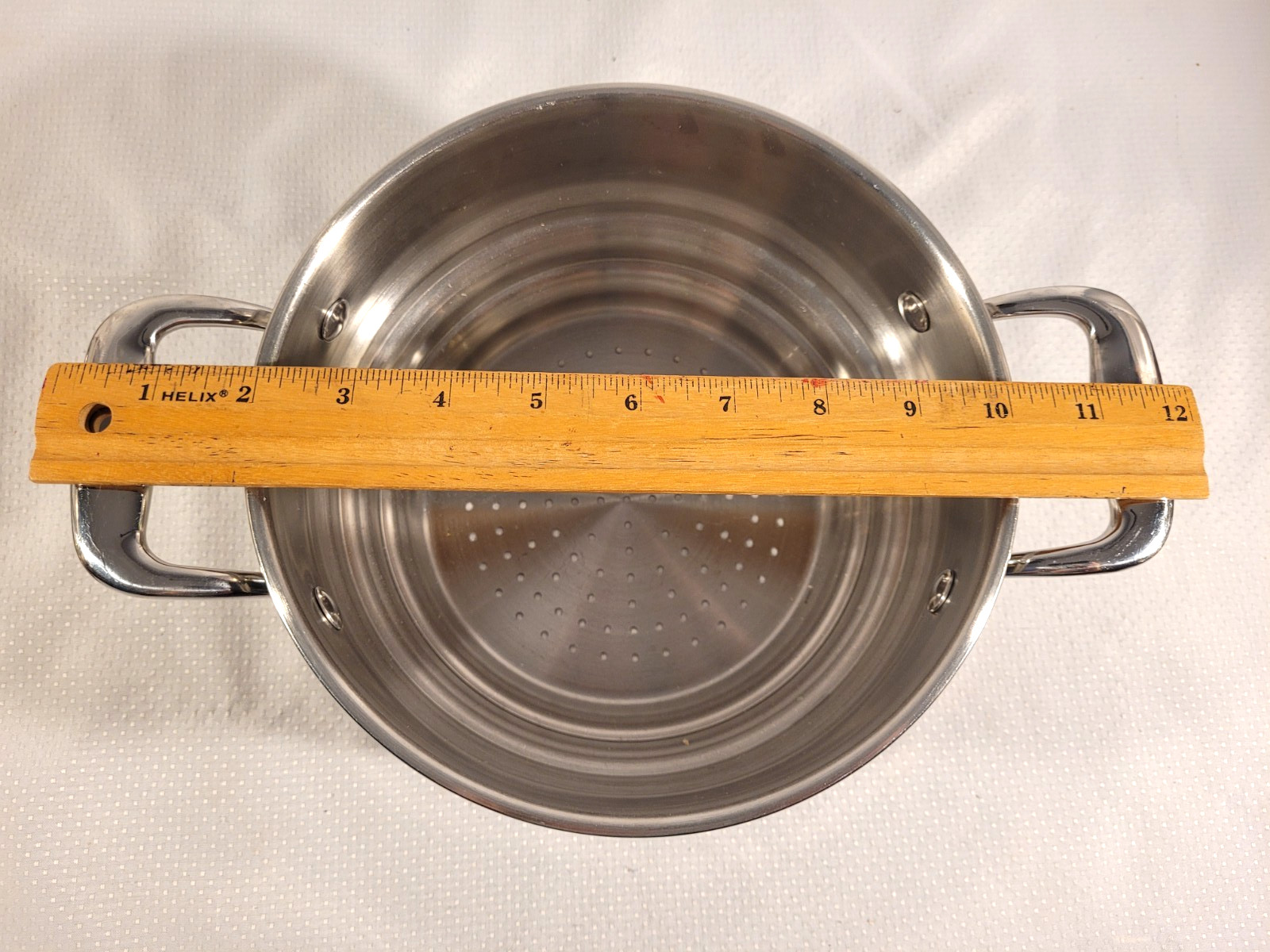 TUPPERWARE CHEF SERIES STAINLESS STEAMER INSERT FOR 2.5 QT. & 3 QT. SAUCEPAN
