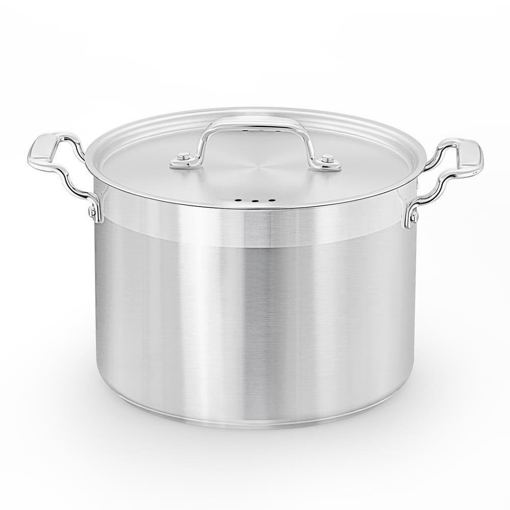 NutriChef 8QT Non-toxic Stainless Steel Stockpot, Heavy-Duty Induction Pot