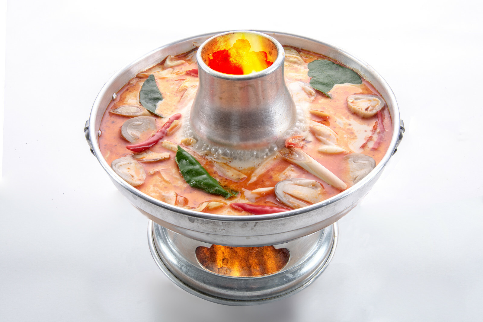 Thai Kitchenware Tom Yum Hot Pot Soup Boil Bowl Utensil Thai Style Cookware 22CM