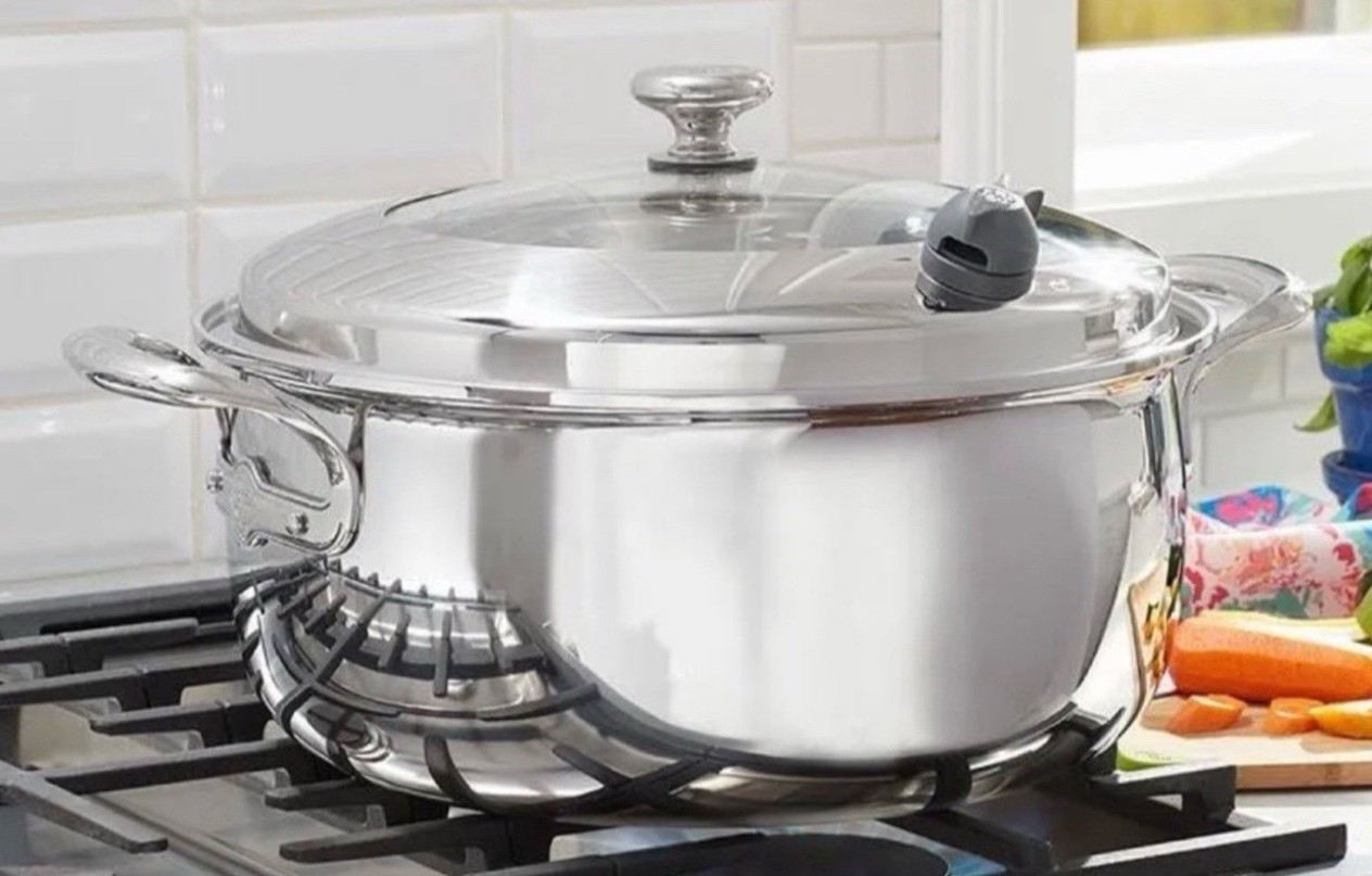 Princess House Vida Sana 5ply 10Qt Casserole Stainless Steel 5867