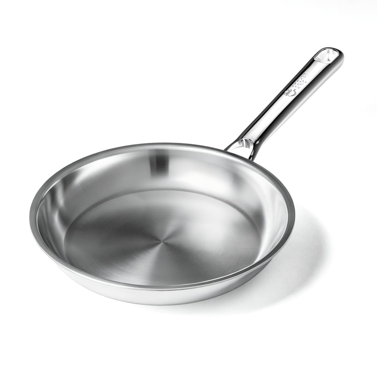 8 Inch Stainless Steel Frying Pan NonToxic Induction Oven Safe Egg Omelet