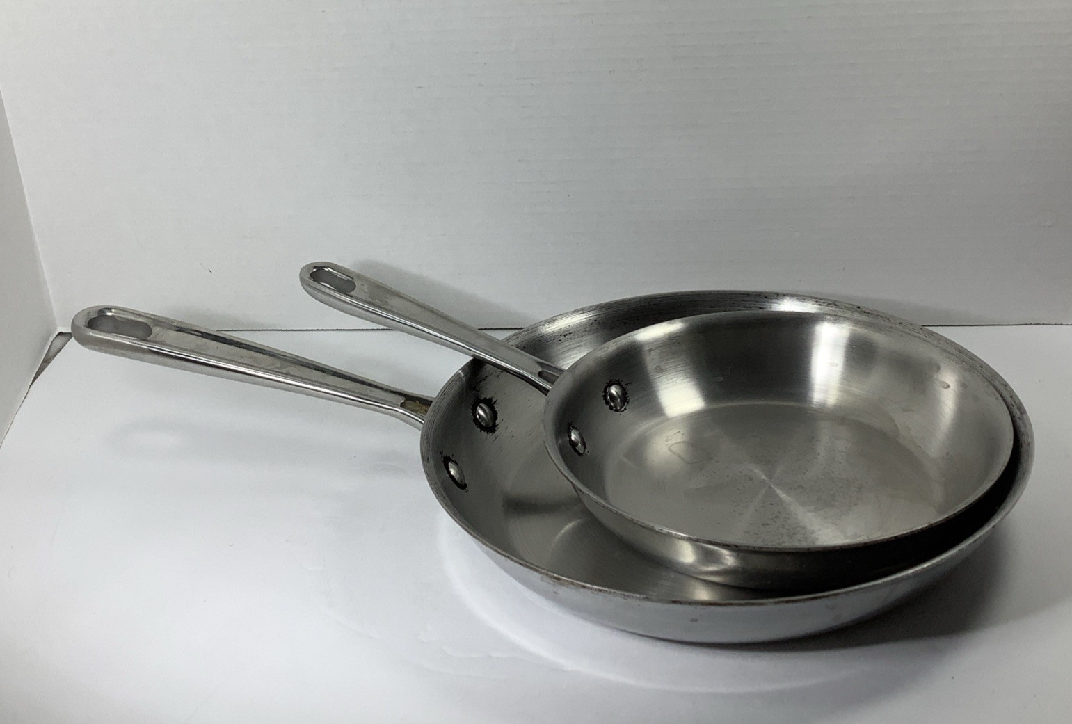 Emeril Pro-Clad Tri-Ply Stainless Steel 8in 10in Fry Pan Saute Omelet Skillet