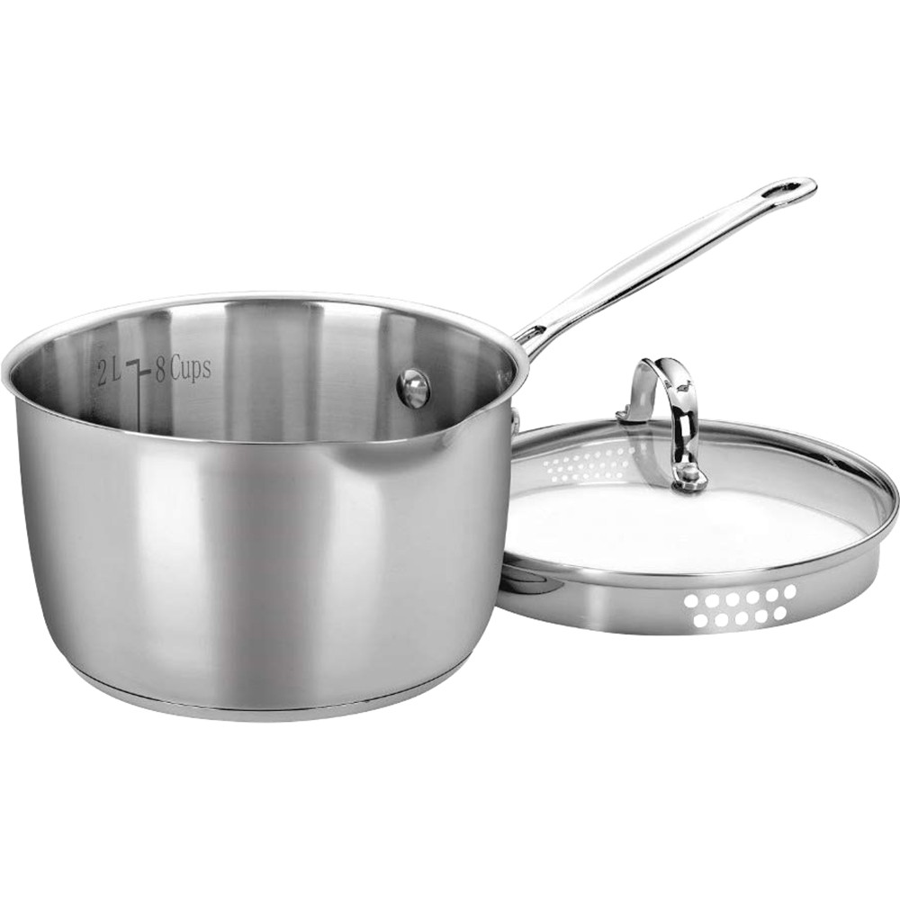 Cuisinart Chef’s Classic Stainless 3-Qt Cook and Pour Saucepan with Cover