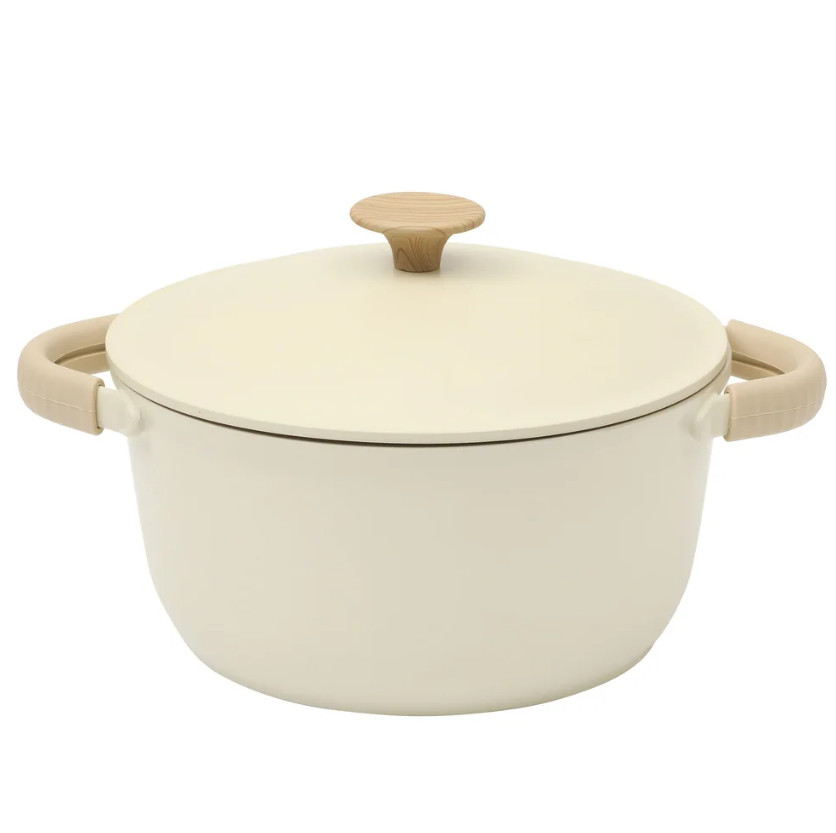13-Piece Cast Aluminum Ceramic Nonstick Cookware Set with Utensils White