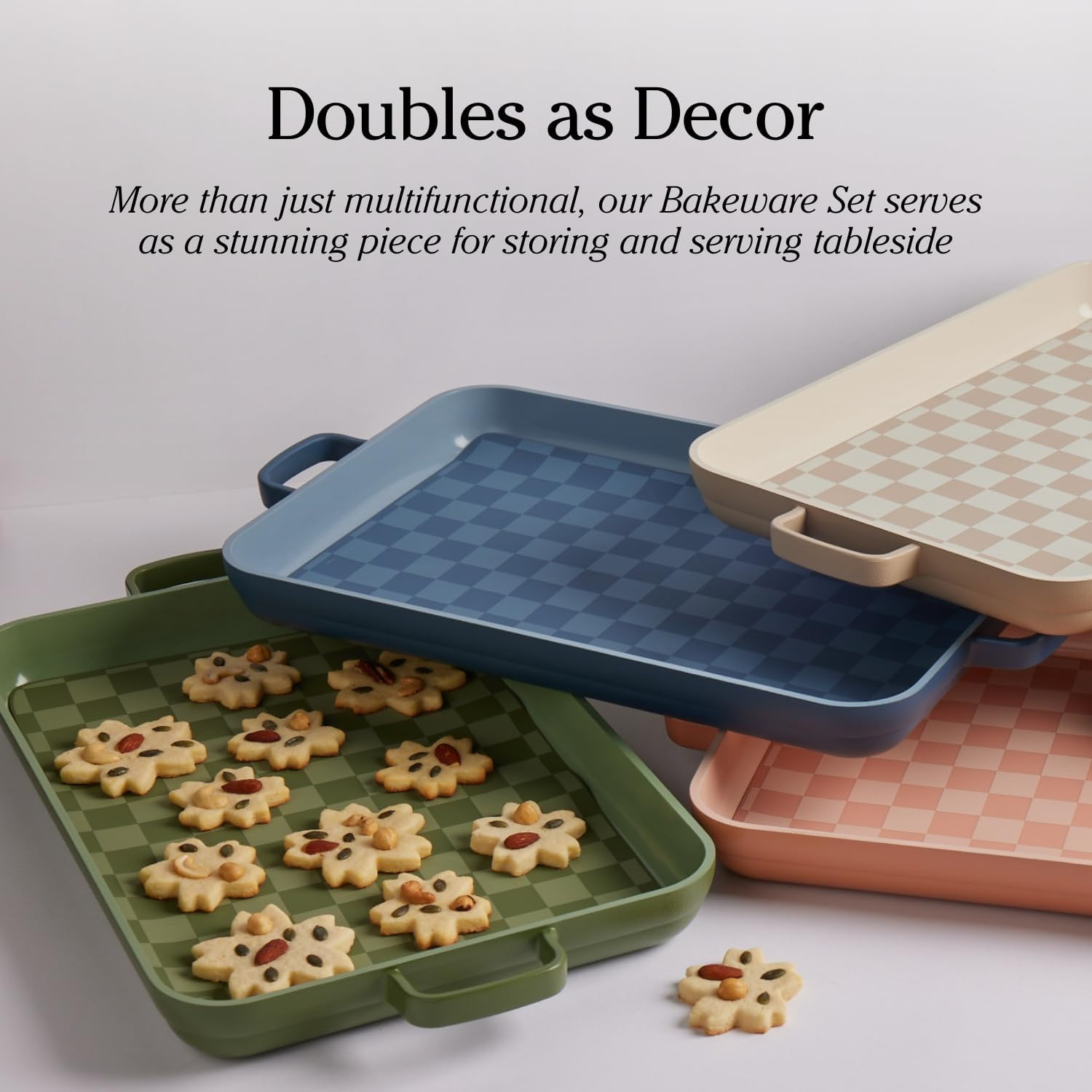 5-Piece Nonstick Bakeware Set – Oven Safe, Toxin-Free, Space-Saving Design