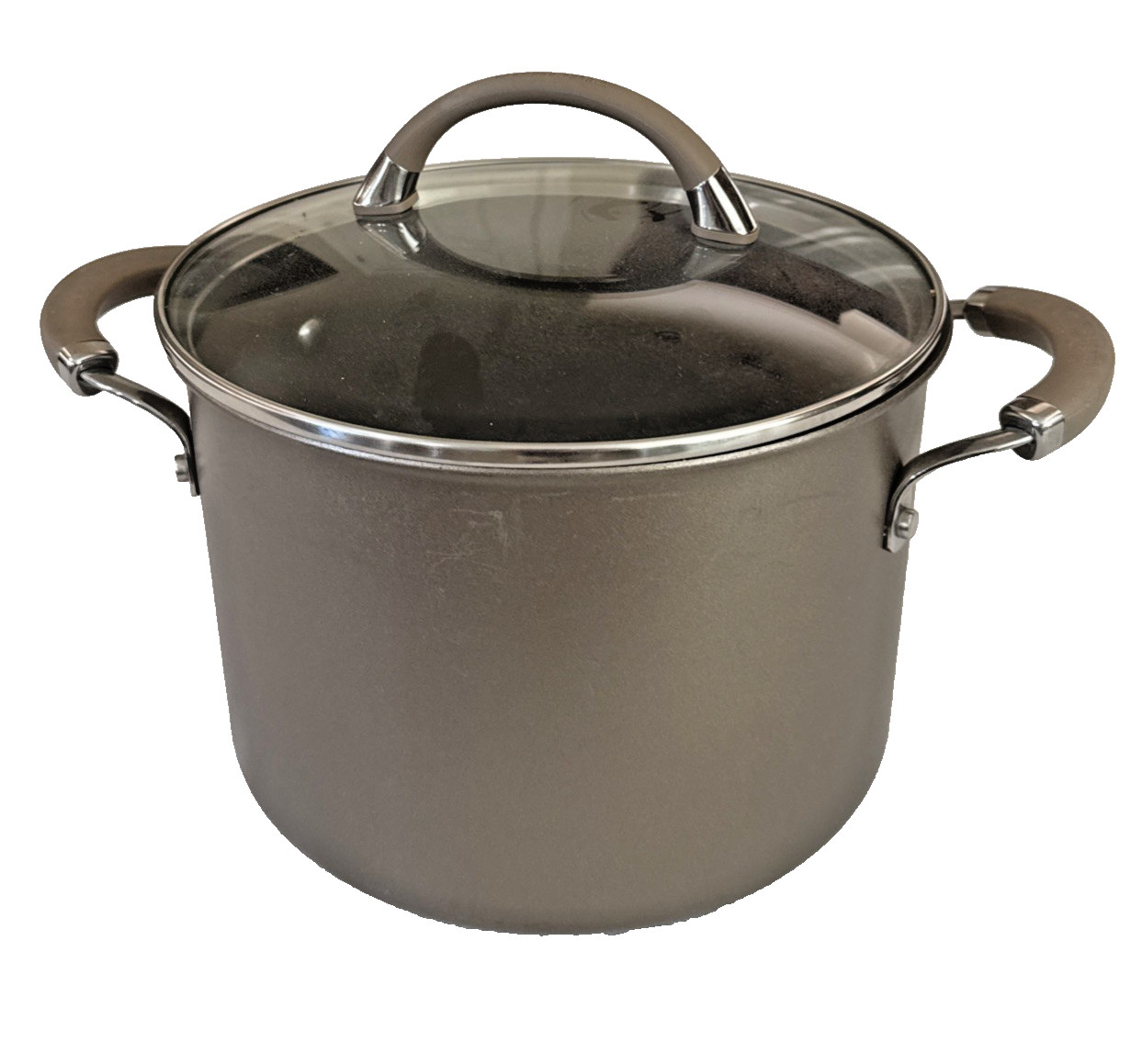 Circulon Premier Professional Non Stick 8qt / 7.6 L Stock Pan Pot With Glass Lid