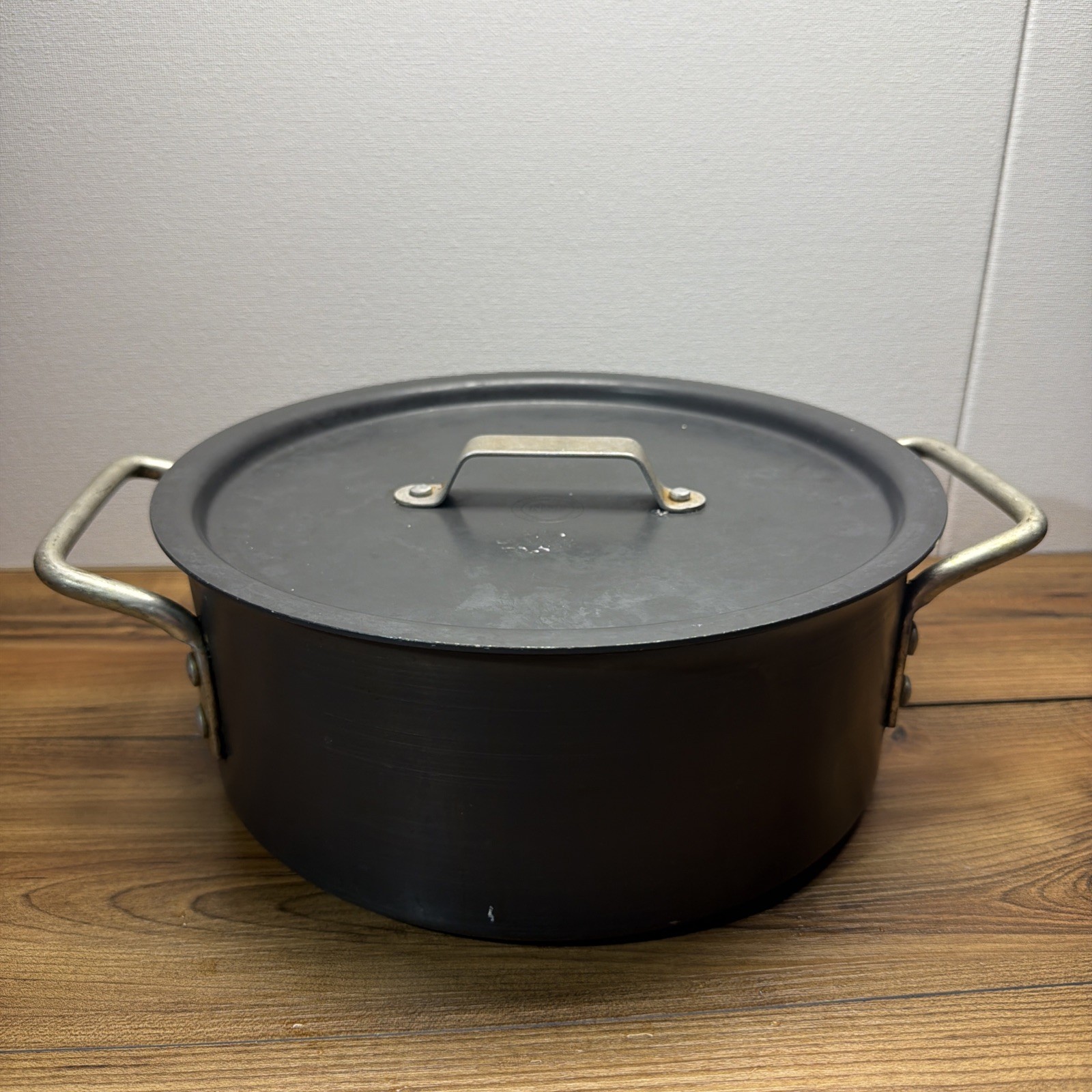 Vintage Commercial Anodized 5 Qt With Lid NSF Pre-Calphalon Rare
