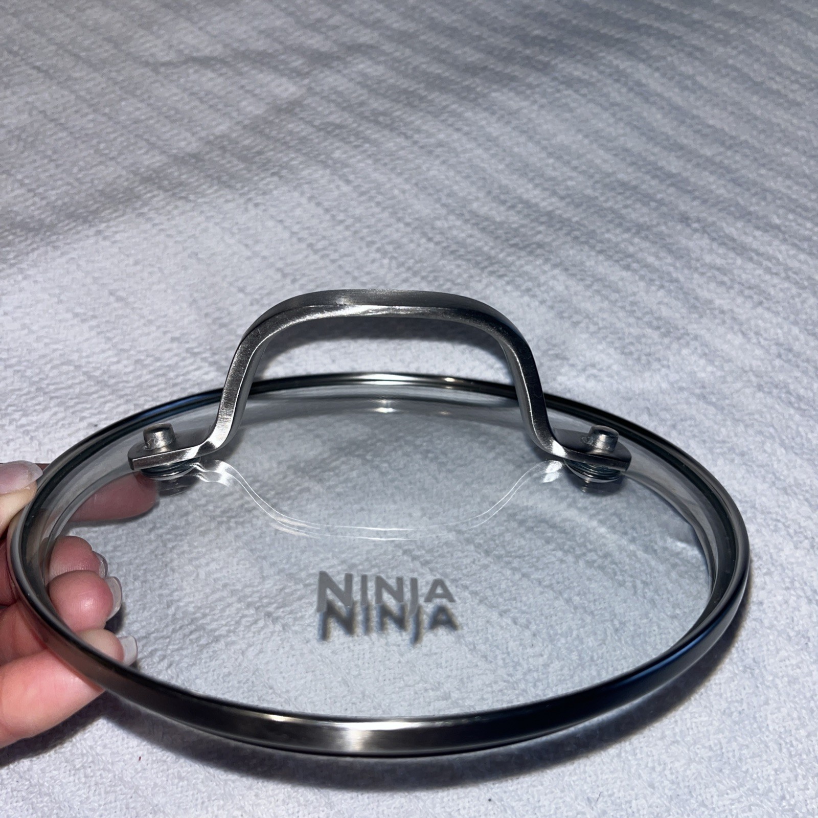 Ninja Replacement Glass & Metal Lid For Pot Pan 7″ ID Inner Rim