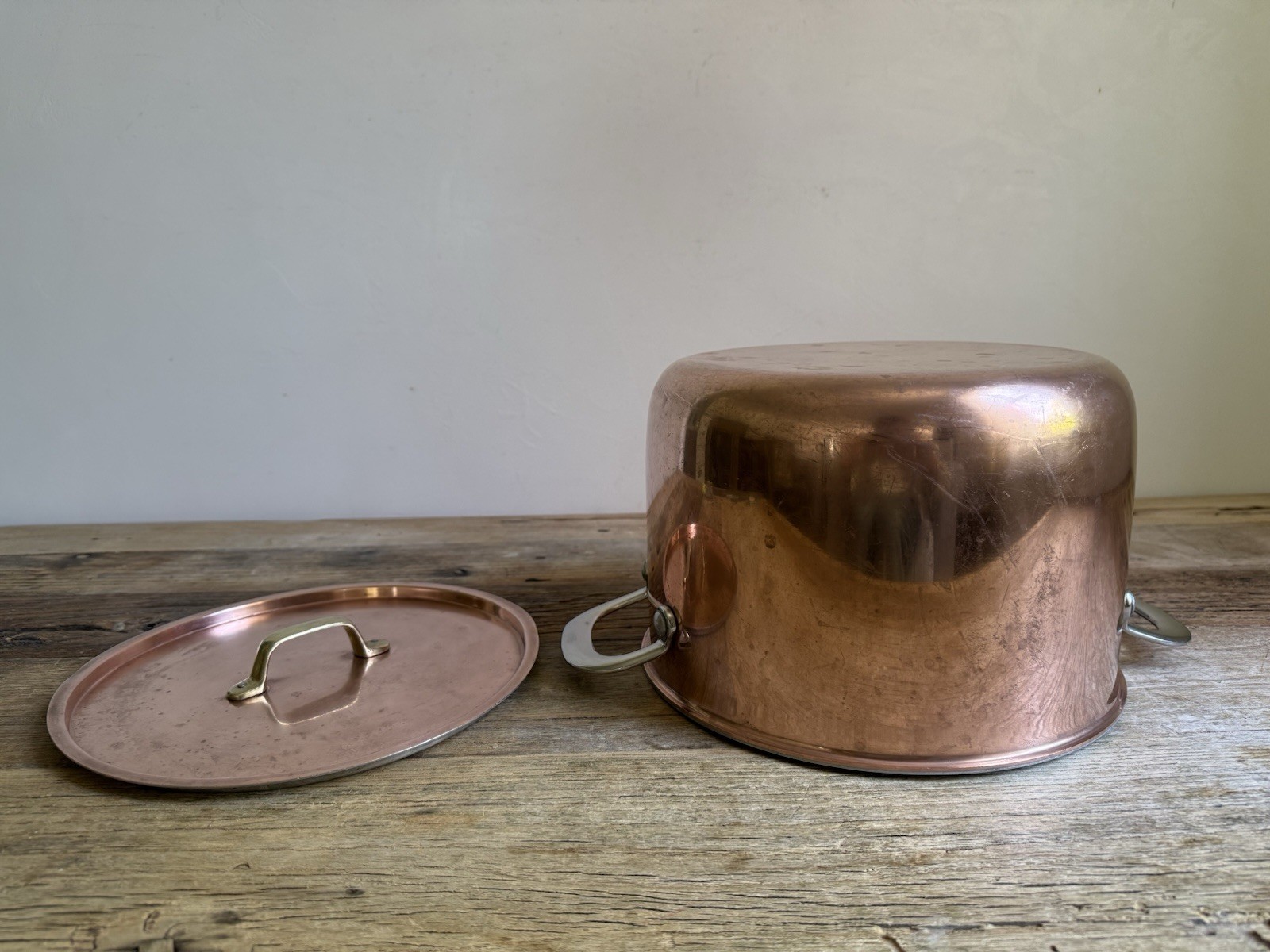 Copper Stew Pot with Lid – 25cm
