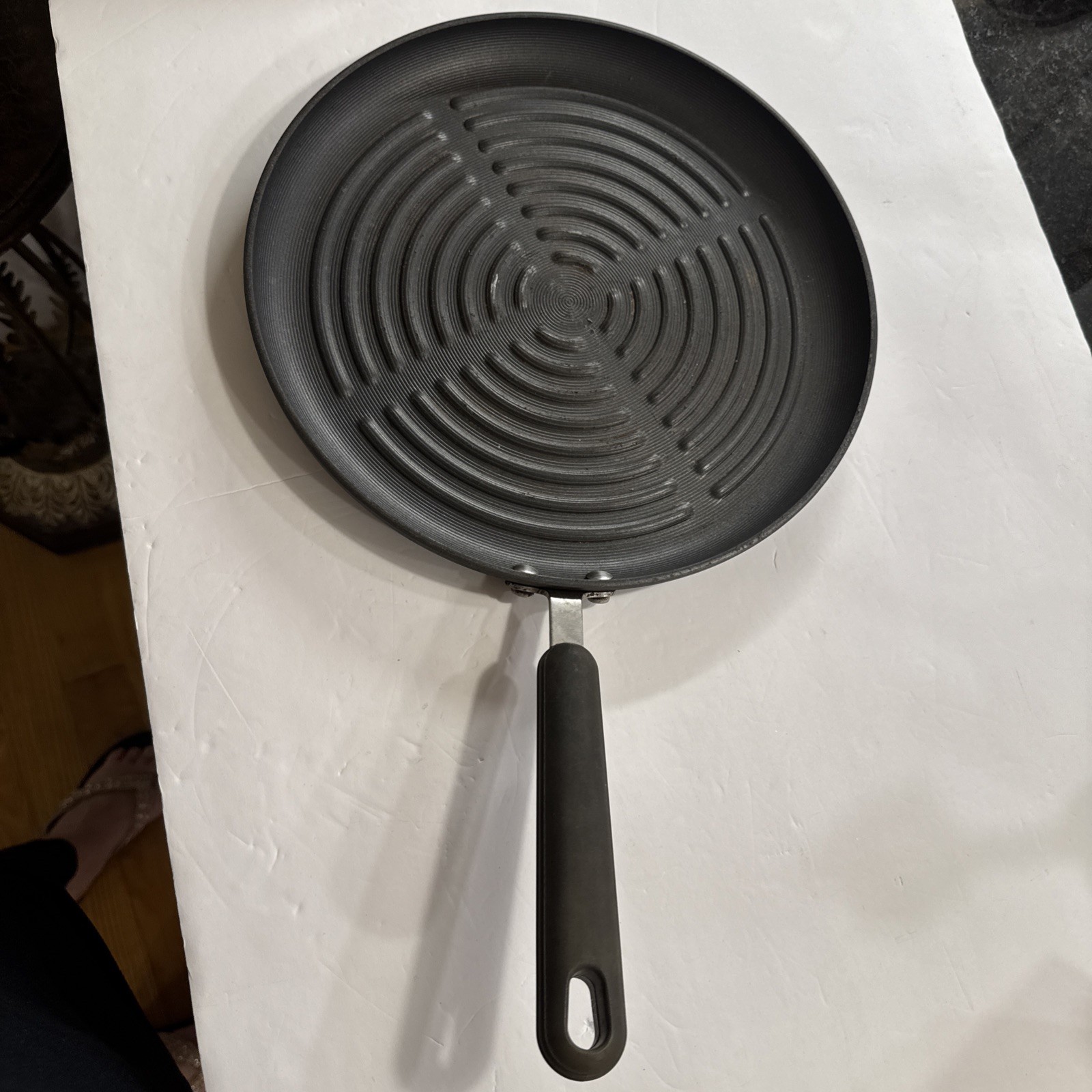 Circulon 12″ Pan Non Stick Hard Anodized Circular Flat Skillet Grill Griddle Pan