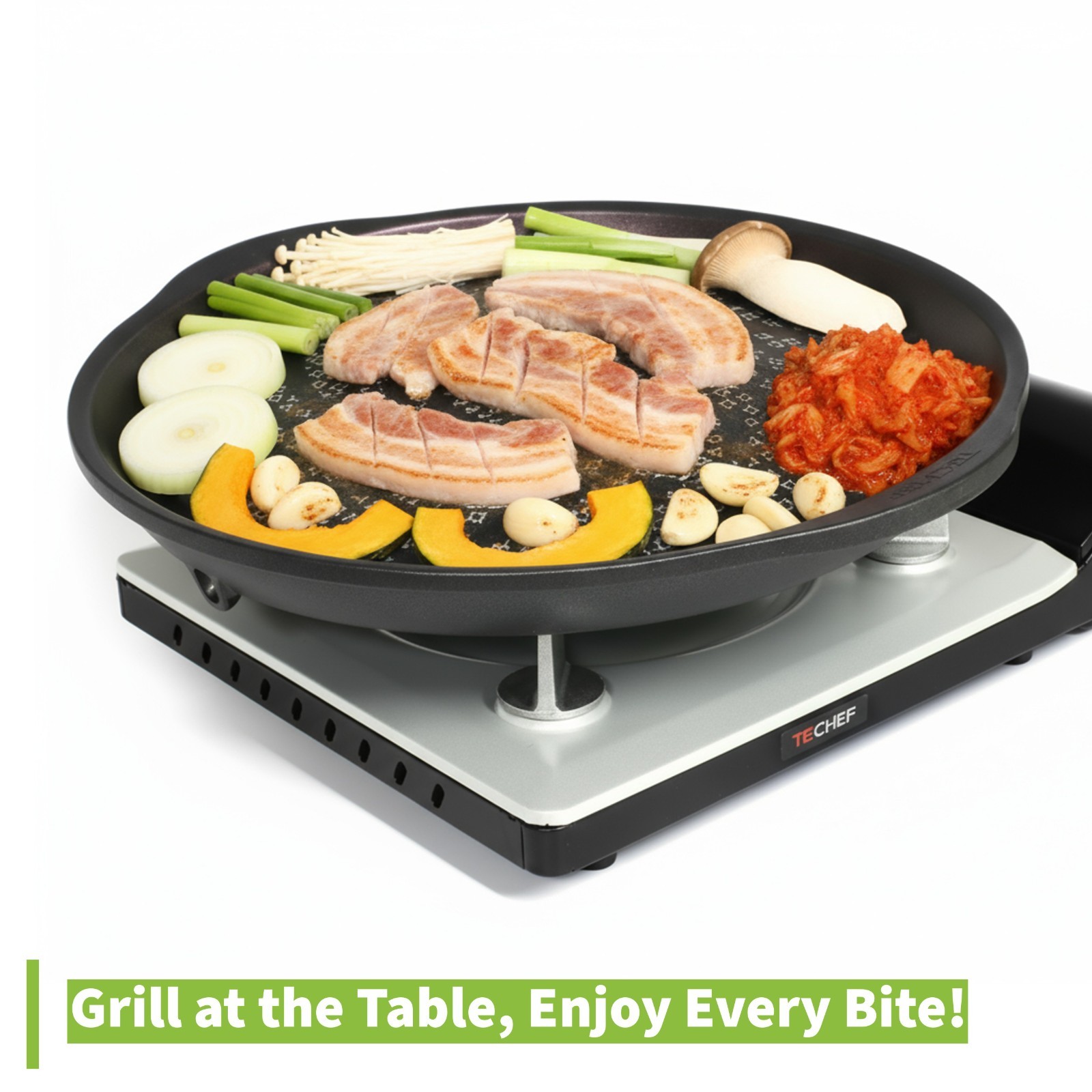 TeChef – Korean BBQ Non-Stick Grill Pan, Made in Korea
