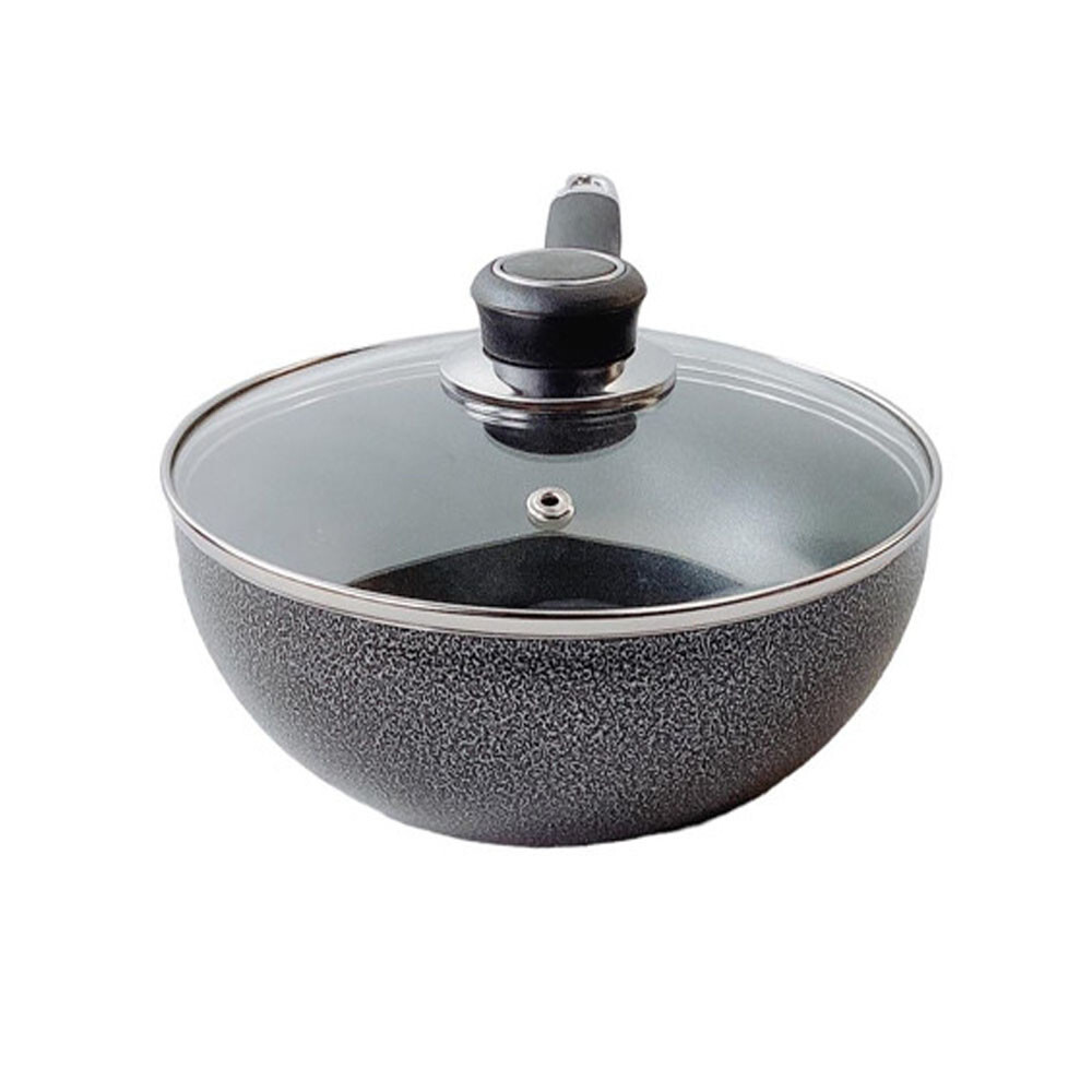 11″/28cm Nonstick Wok Frying Pan Saute Pan with Lid , Non Toxic Deep Fry Pan