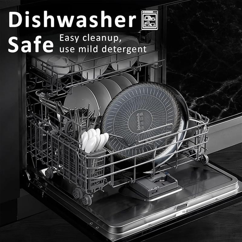 Non Stick Frying Pan Ceramic Skillet Stainless Steel Oven Safe Induction Cooktop