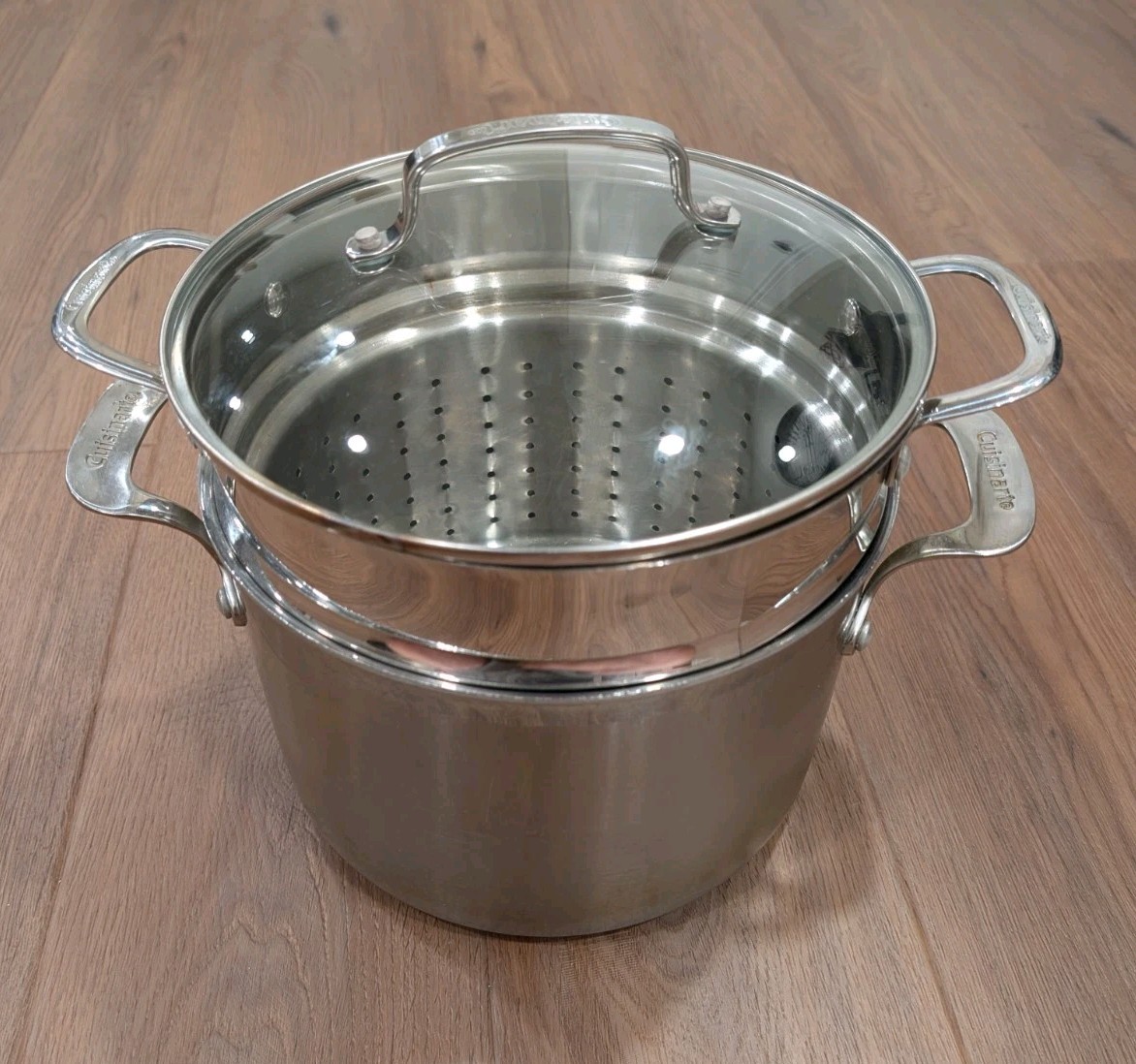 Cuisinart 8 Qt FULL TRI-PLY Stainless Steel Stock Pot With Lid and Strainer
