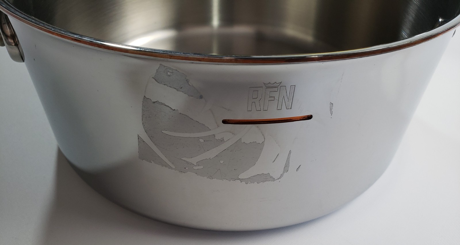 4 Quart Saucepan Stainless Steel & Copper Core RFN by RUFFONI Pot Lid CRA2210YL