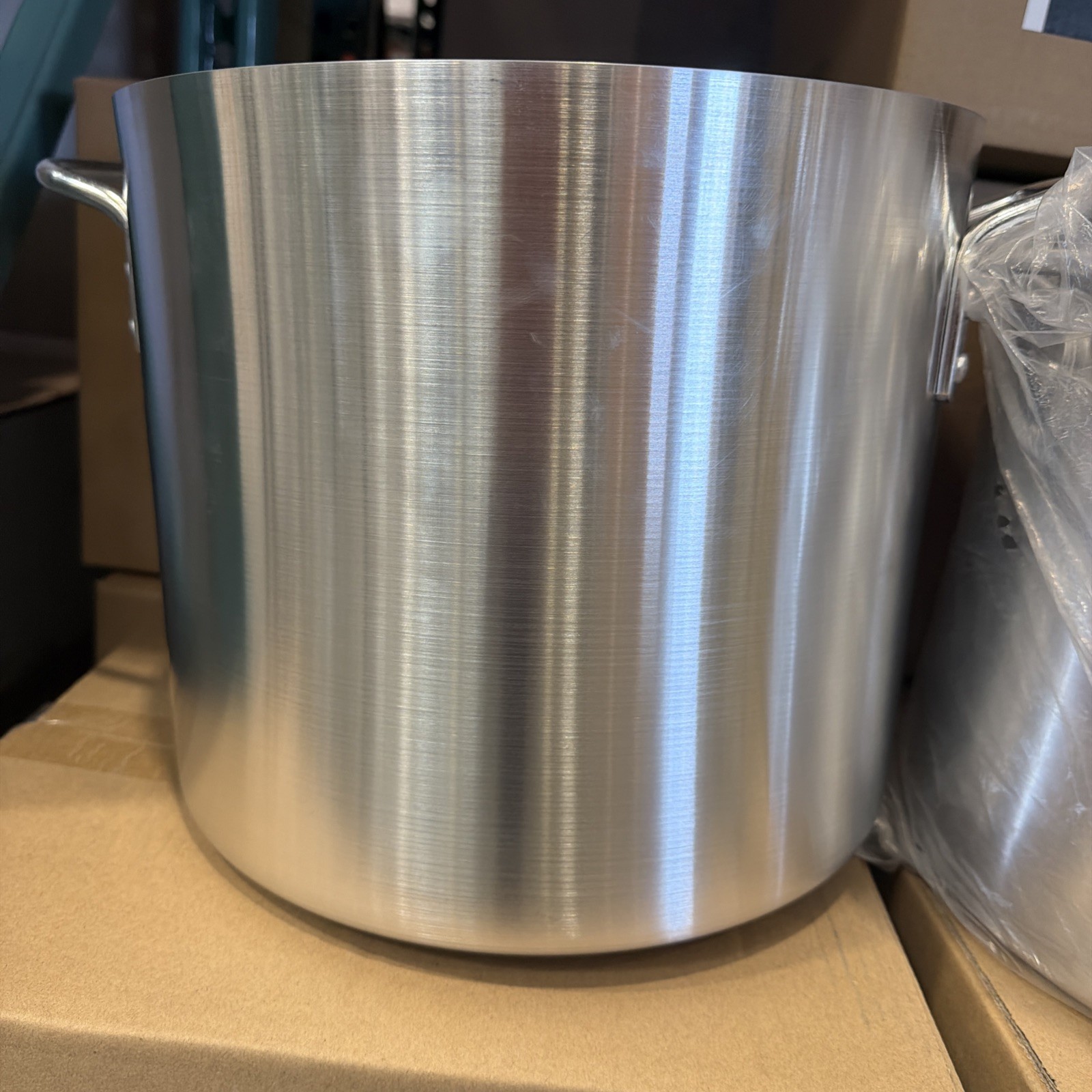 Winco 20 Qt Commercial Aluminum Stock Pot NSF Heavy Duty Restaurant Stockpot