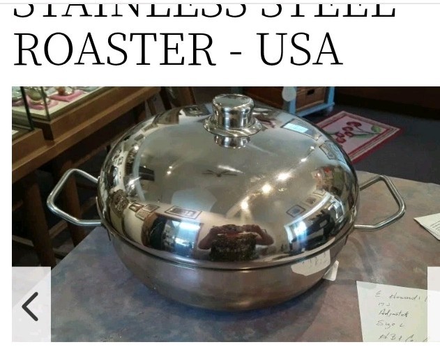 Arcosteel 18/10 Stainless Steel Roaster Pan Skillet Ships From USA