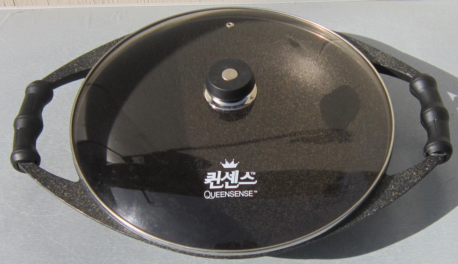 QUEENSENSE Titanium Reinforced 36cm FRYING WOK Cooking Pan Ceramic Die Casting