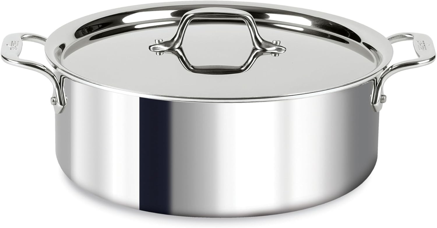 All-Clad 4303 Tri-ply Stainless Steel 3-qt Casserole with flared Edge and Lid