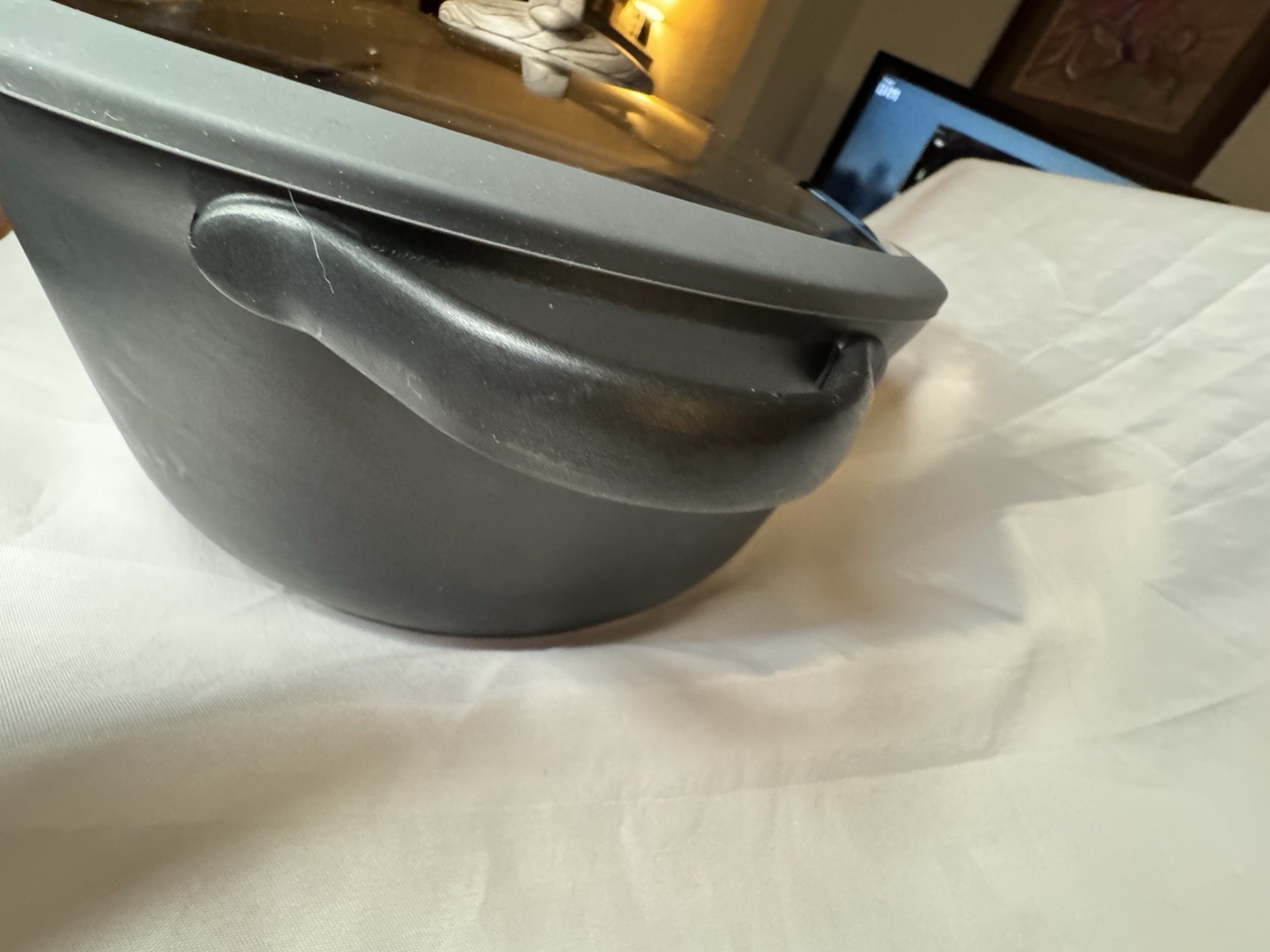 D&W Deane & White 11″ NonstickLow Casserole Pan wLid Wood Effect Handle 4.2qt