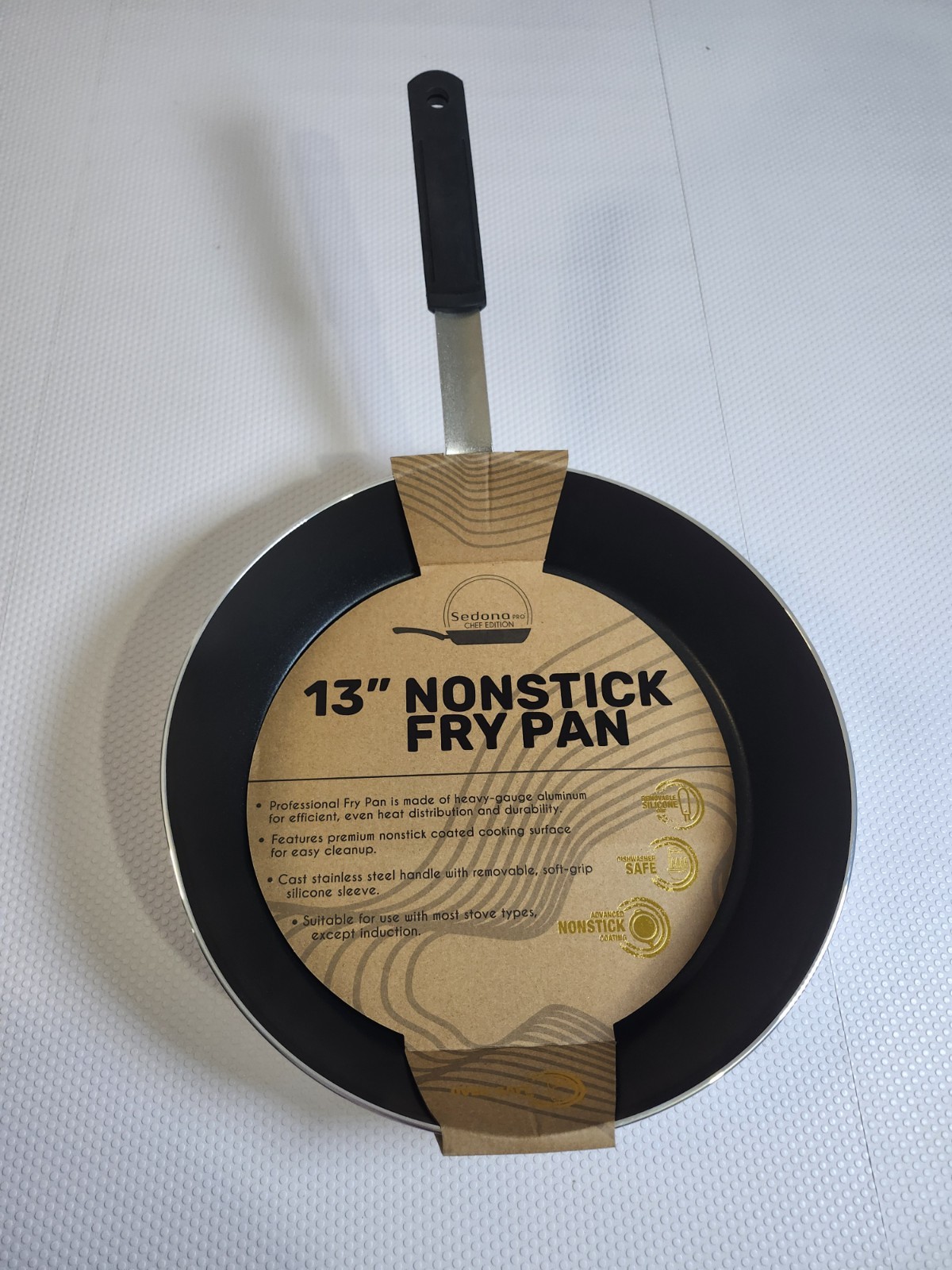 Sedona Pro Chef Edition 13″ Everyday Nonstick Sauté Fry Pan. No Lid. Large Size