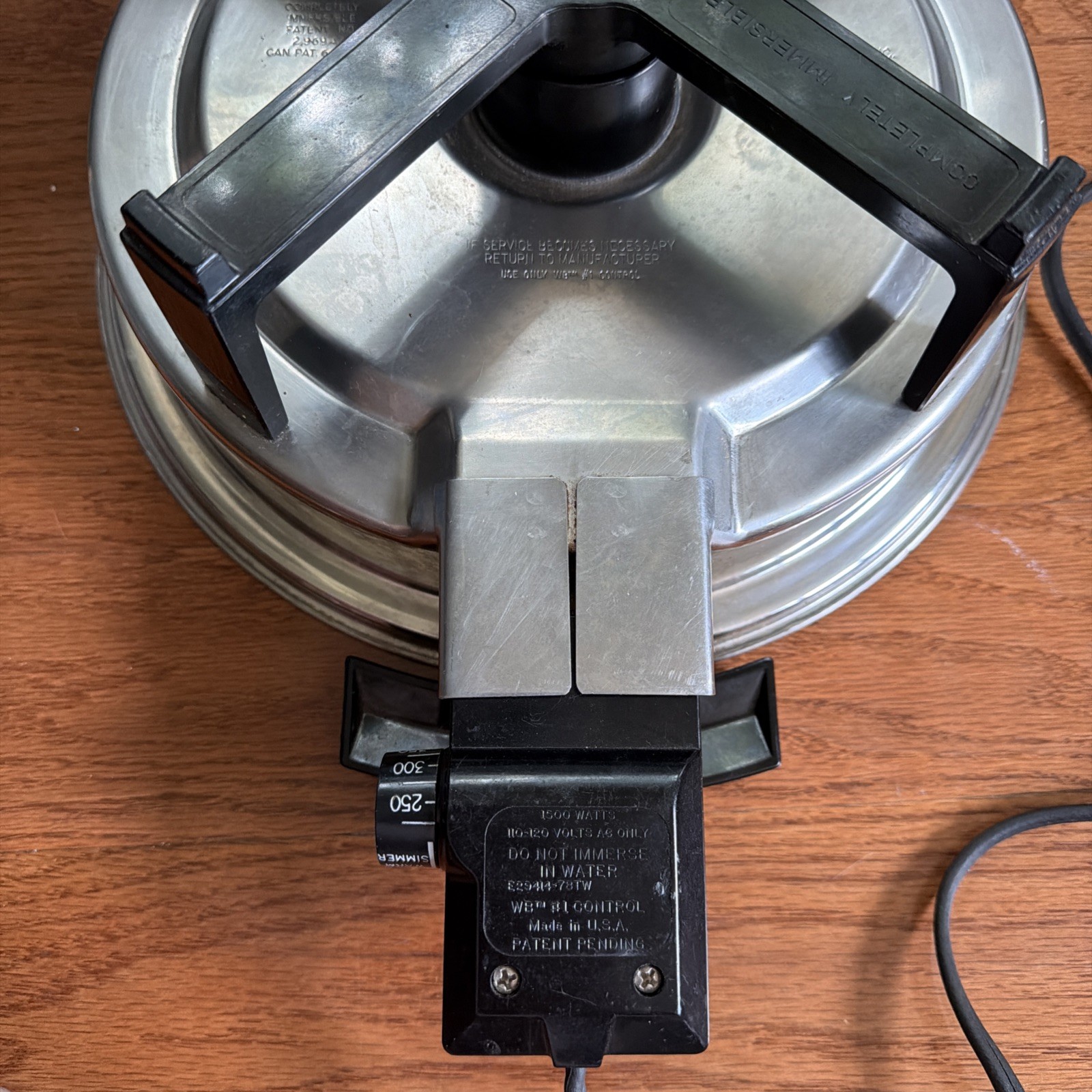 Townecraft Chef’s Ware Electric Skillet 12 Stainless Liquid Core Fry Pan w/ lid