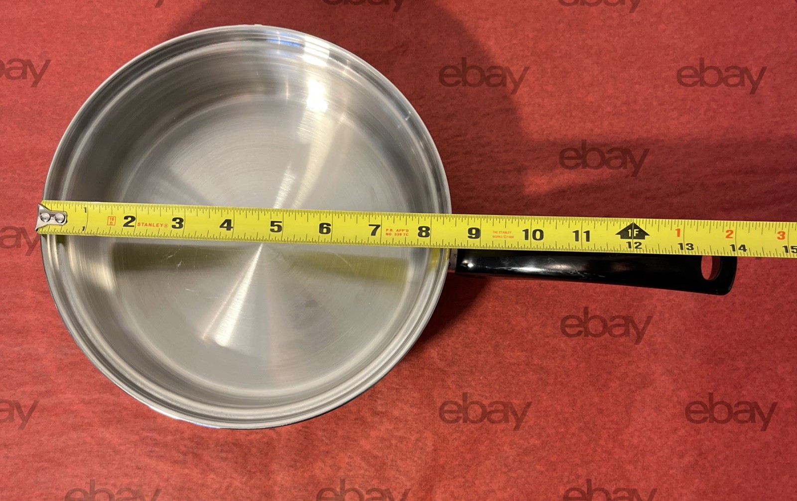 VTG Rainbow Multi-Ply Surgical Steel 8” Saute Skillet Sauce Pan W/Lid 1.5 Qt USA
