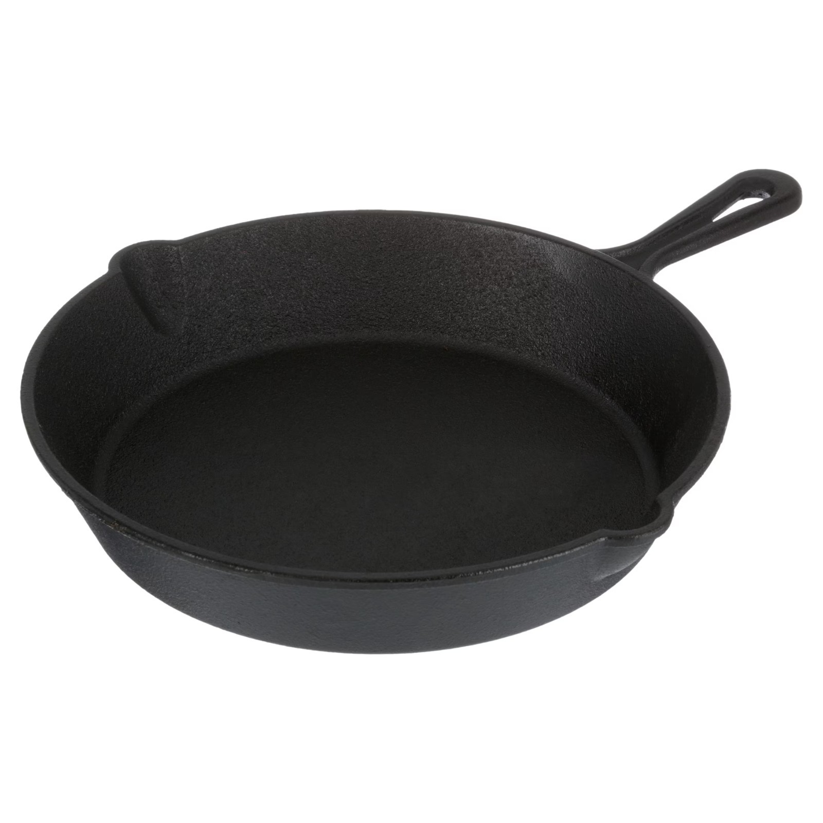 Ozark Trail 10.5 inch Pre-Seasoned Cast Iron Skillet with Handle.