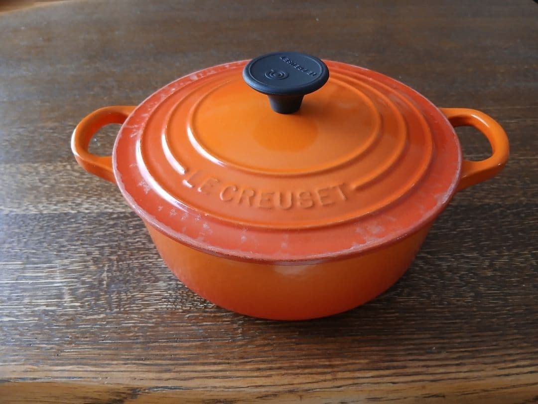 LE CREUSET Cocotte Japanese 18cm Orange