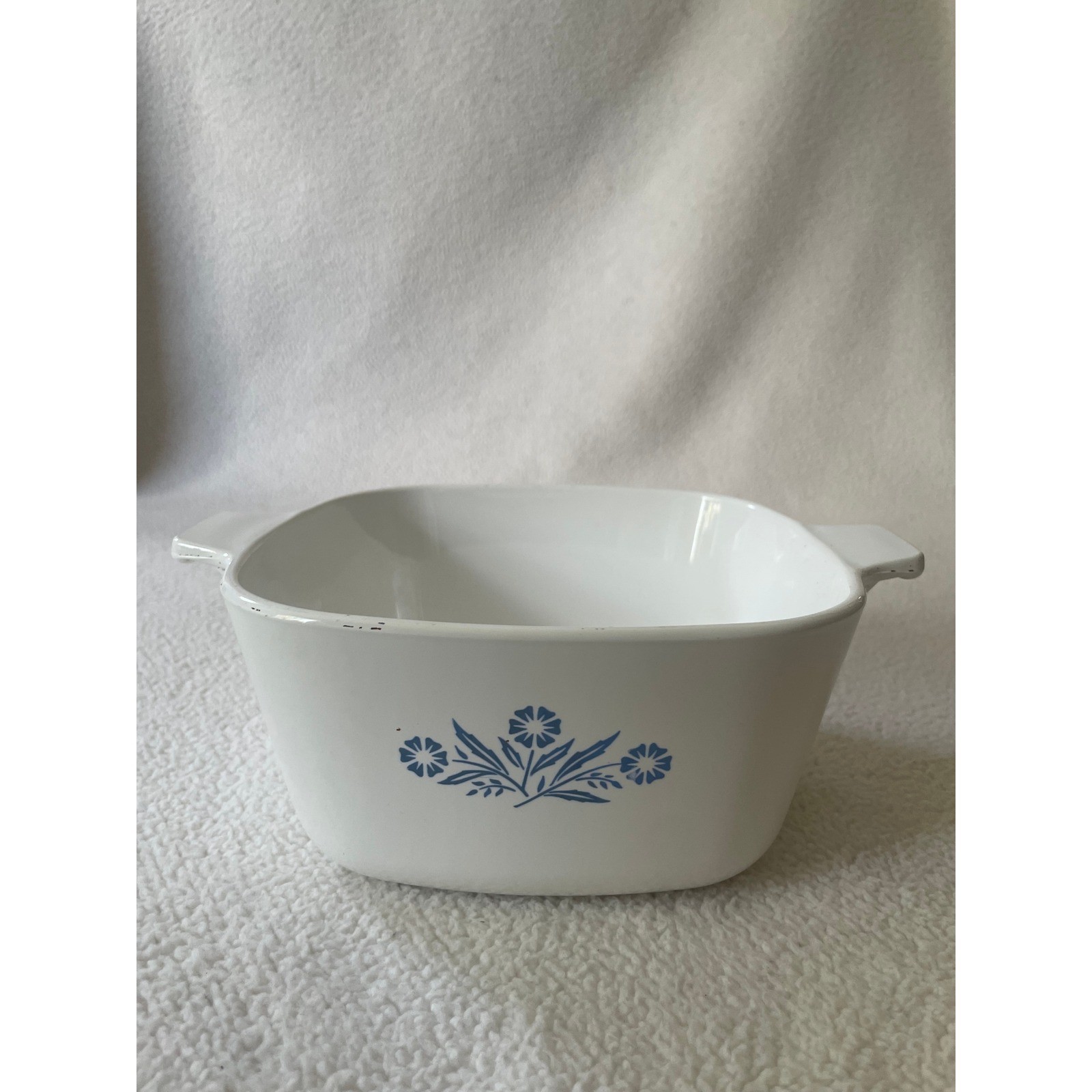 Vintage 69-72 Corning Ware 1.75 Quart Casserole Dish Blue Cornflower P-1 3/4-B