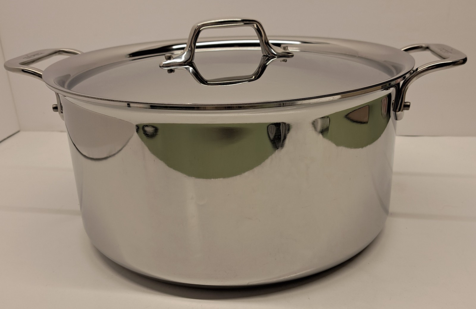 All-Clad D3 Stainless 8 Qt Stock Pot w/ Lid NOB Never Used Made in USA