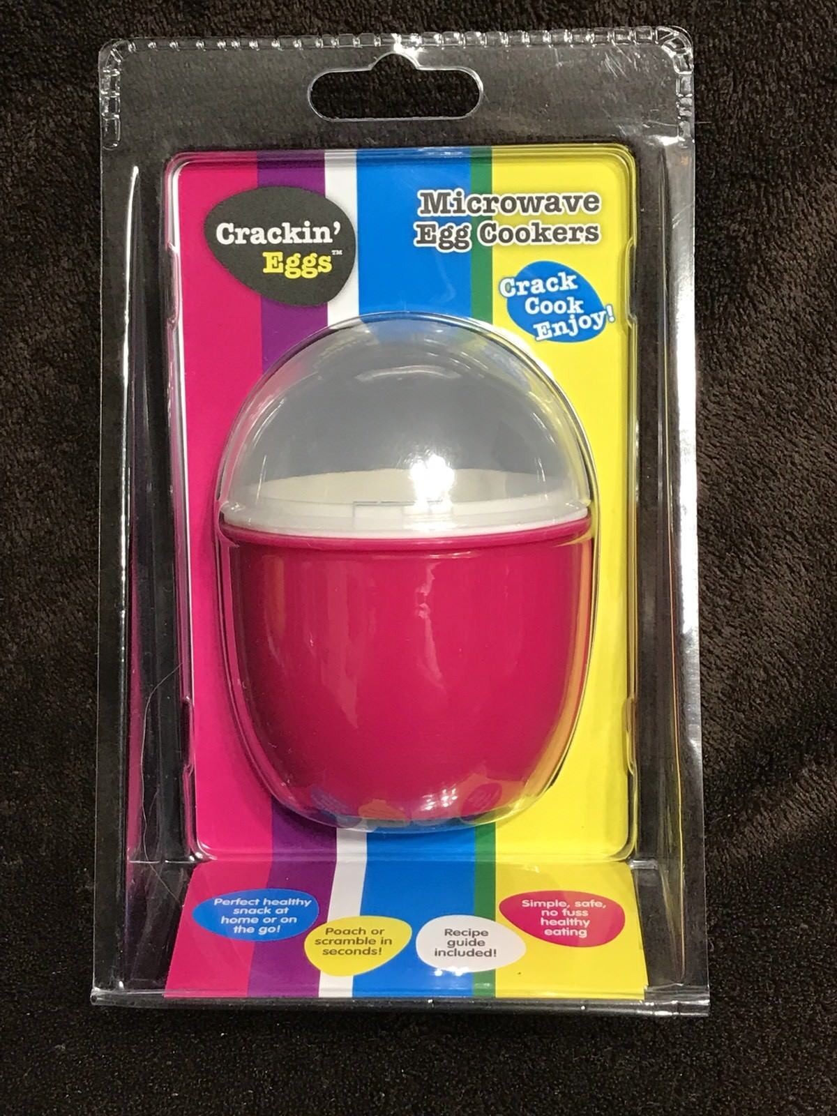 MICROWAVE EGG CRACKIN EGGS COOKERS BPA FREE FOOD EASY SINGLE ONE BNIP PINK