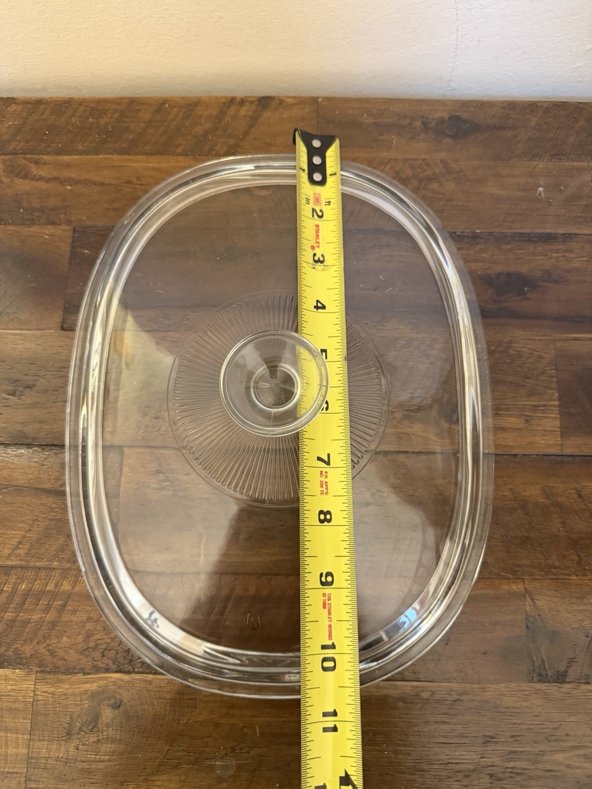 Vintage Pyrex Replacement Lid DC1.5C Clear Glass Ribbed Center