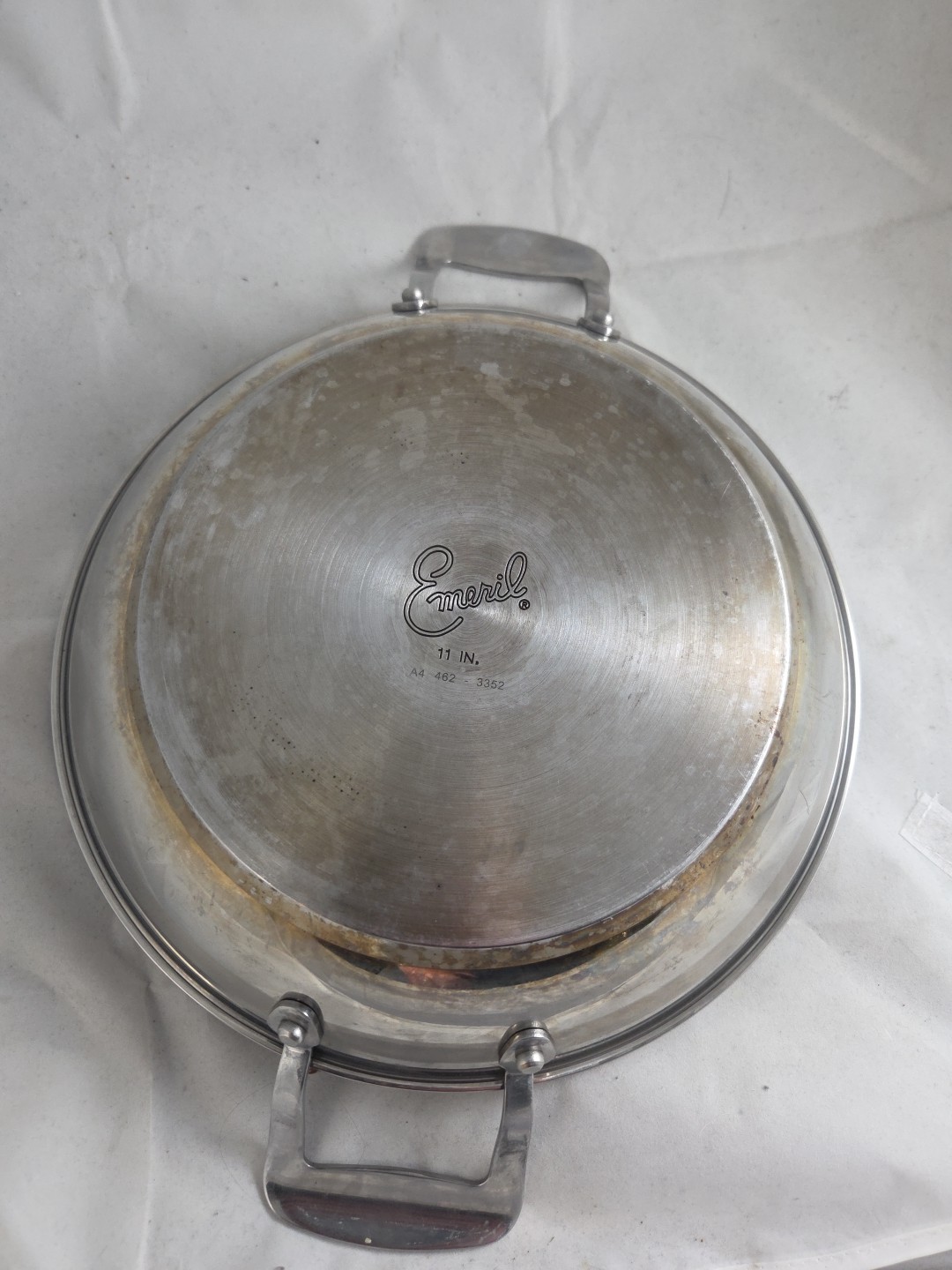 Emeril 11″ Stainless Steel Wok Skillet Paella Pan Caldero Roaster Braiser
